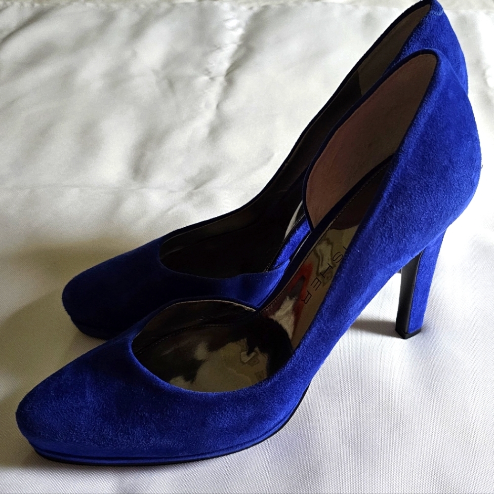 Marc Fisher Womens Blue Suede Pump Size 8.5 US New